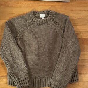 H&M women’s taupe sweater size medium